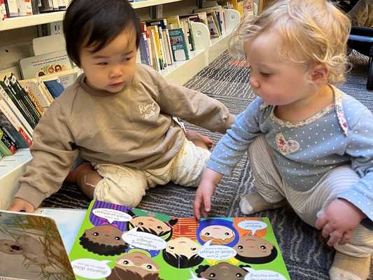 Avery at the library