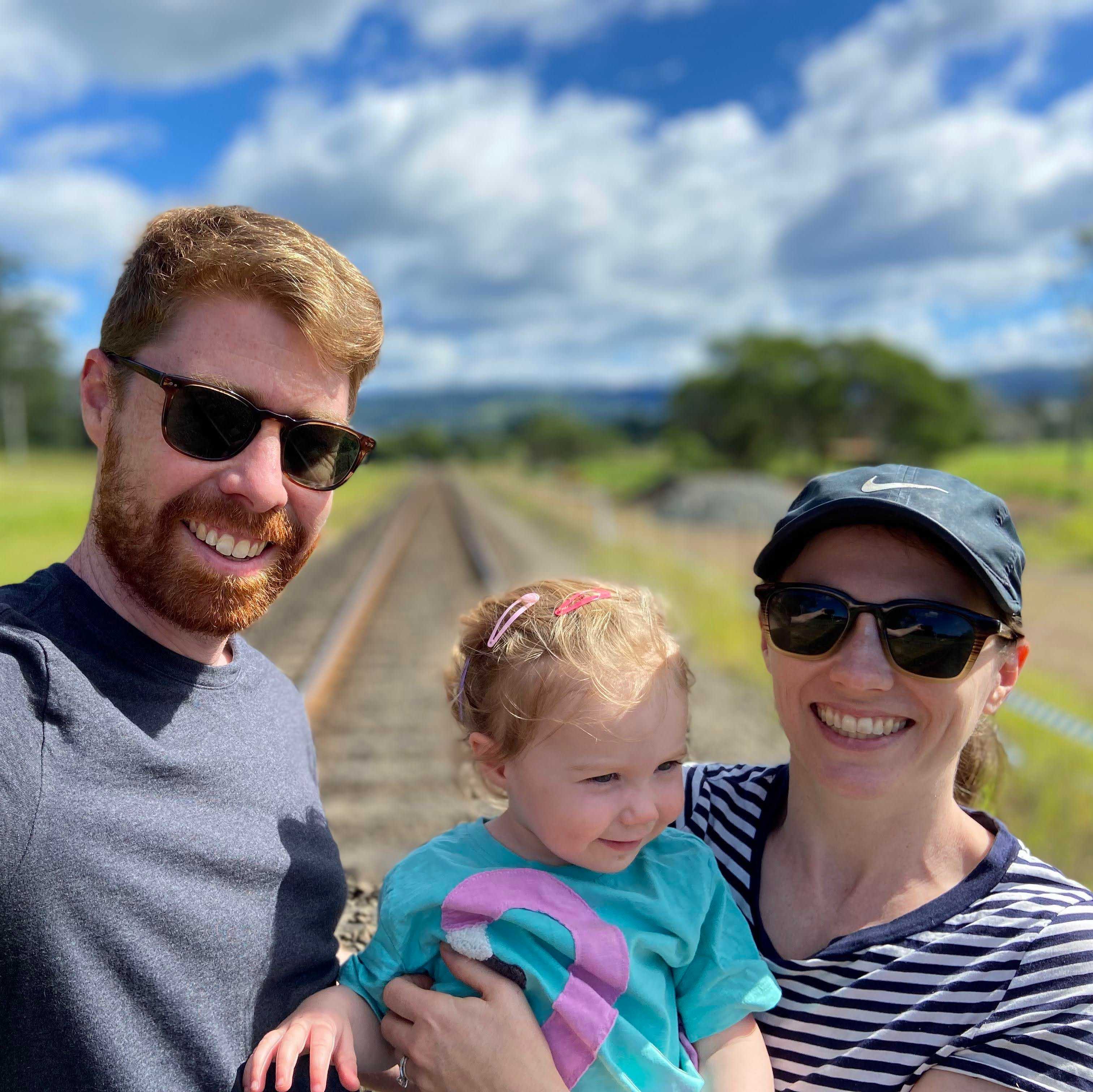 Our family recreating a wedding photo