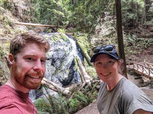 We took an easy hike to this waterfall