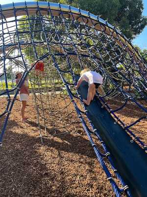 Avery climbing