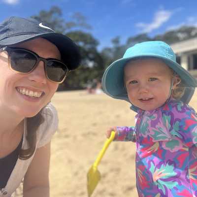 Enjoying the beach