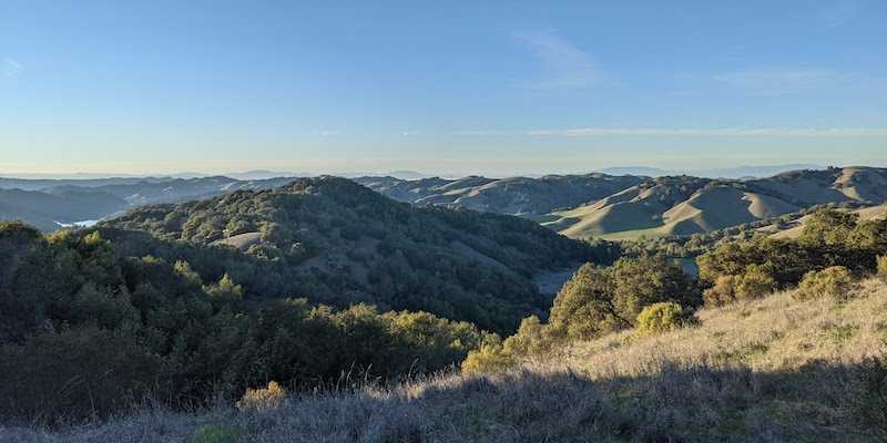 The Marin headlands, north of SF